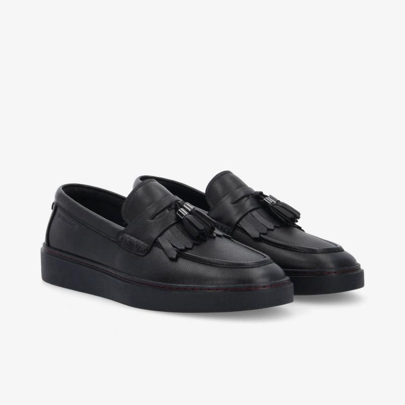 LOAFLY LOAFER M - TUMBLED LEATHER - BLACK